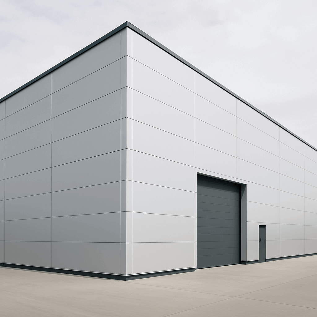 Komplettset – Aluminiumverbundplatte Fassade – 104 m²-Glänzend