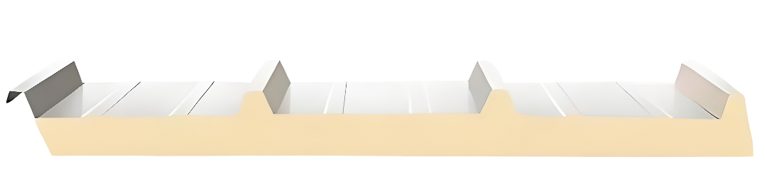 Sandwichplatte Dach – 75 mm PUR-Kern