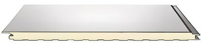 Sandwichplatte mit glatter Oberfläche für Wand  – 100 mm PUR-Kern