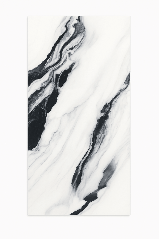 Feinsteinzeugfliese 60×120 cm Hochglanz T031